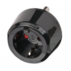 Tinklo perėjimas 220V India (South Africa) → EU juodas Brennenstuhl